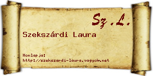 Szekszárdi Laura névjegykártya